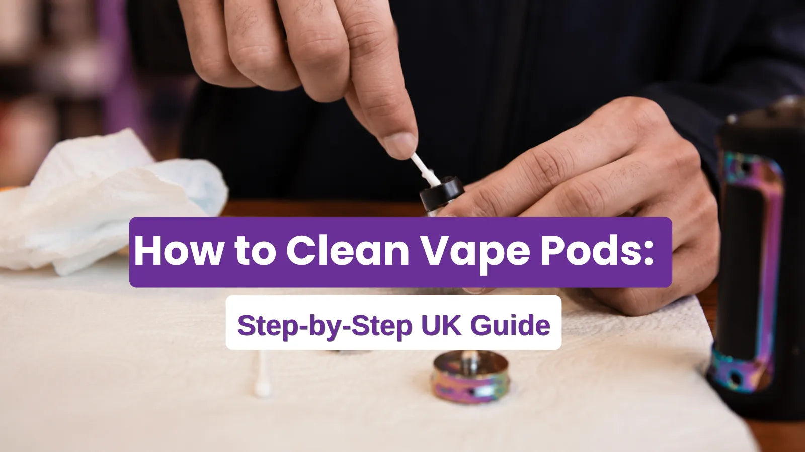 How do you clean a vape pod