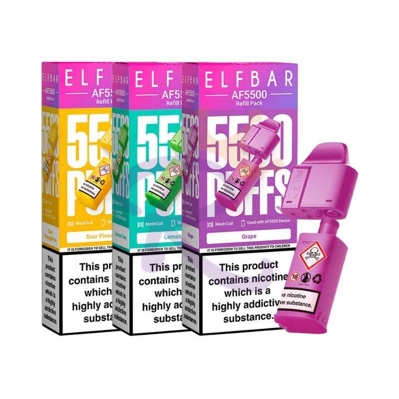 Elf Bar AF5500 Prefilled Pods - 5.99 Any 5 for 26 Elf Bar AF5500 Prefilled Pods - 5.99 Any 5 for 26