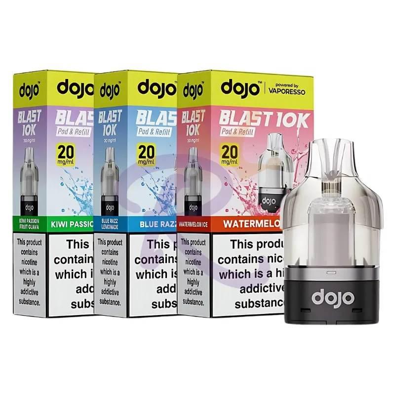 dojo vape pods near me Vaporesso Blast 10K Prefilled Voopoo Drag Black Frame Color:Garda Blue HELO Plus Carton
