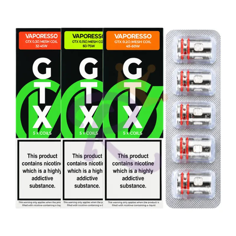 Vaporesso GTX Replacement Coils - 9.99 Only Vaporesso GTX Replacement Coils - 9.99 Only