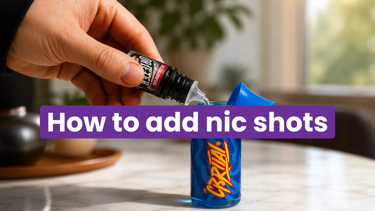 How To Add Nic Shot To A Shortfills