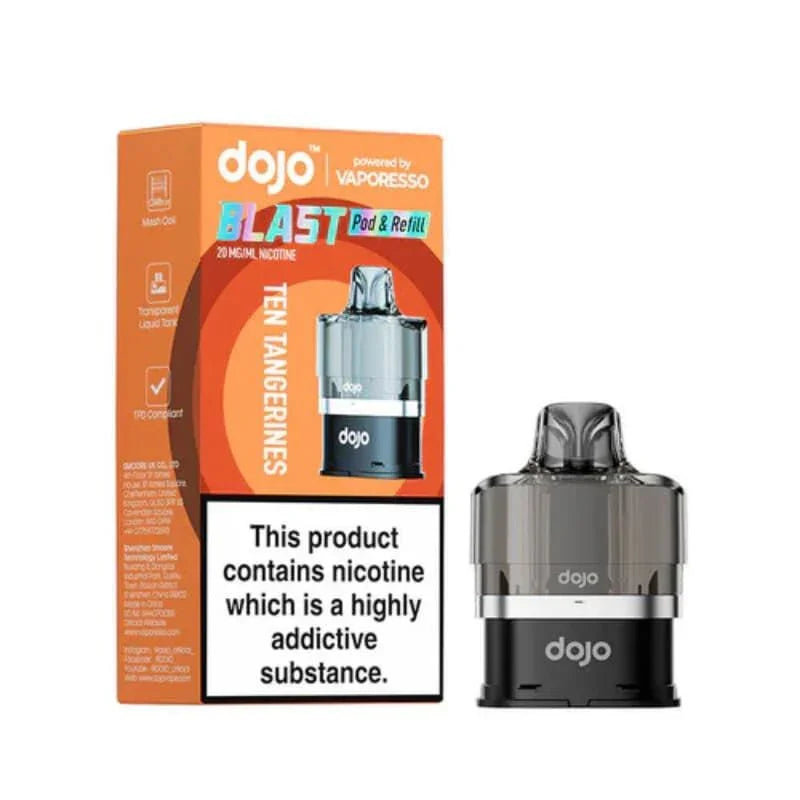 Vaporesso Dojo Blast 6000 Prefilled Pods Ten Tangerines Flavour