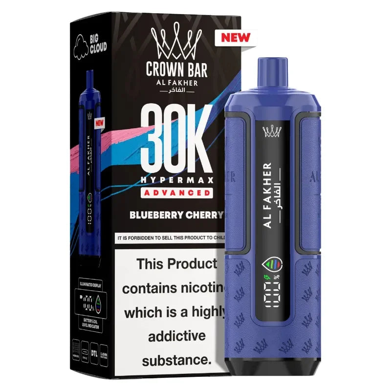 AL Fakher 30k Hypermax Vape Kit Blueberry Cherry Flavour