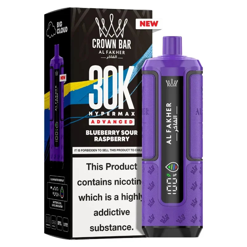 AL Fakher 30k Hypermax Vape Kit Blueberry Sour Raspberry Flavour