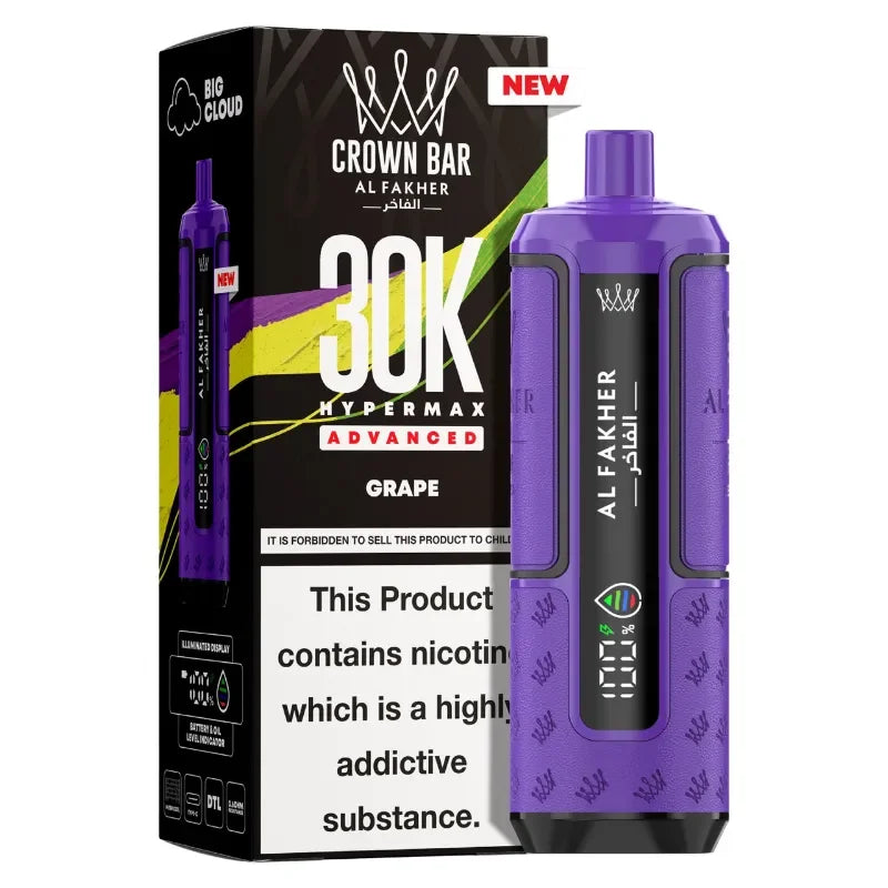 AL Fakher 30k Hypermax Vape Kit Grape Flavour