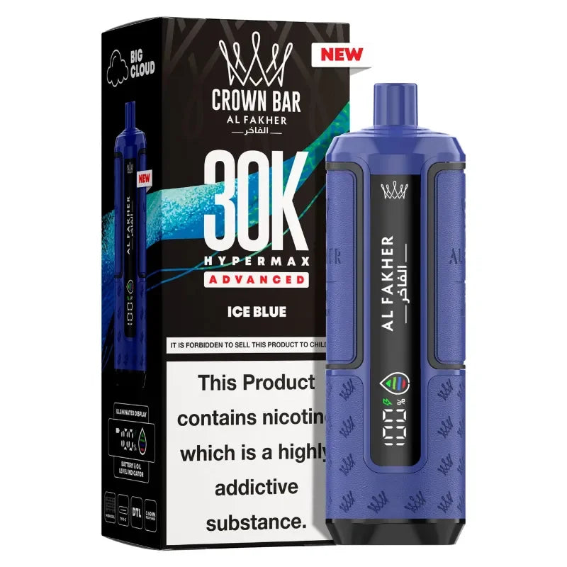 AL Fakher 30k Hypermax Vape Kit Ice Blue Flavour