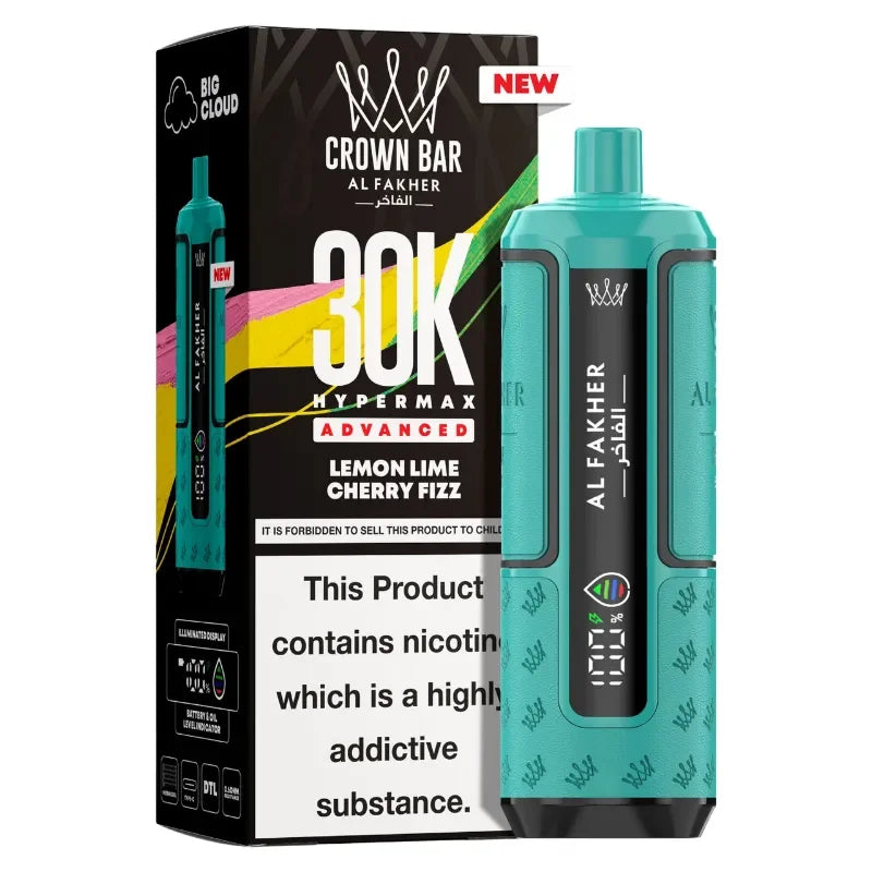 AL Fakher 30k Hypermax Vape Kit Lemon Lime Cherry Fizz Flavour