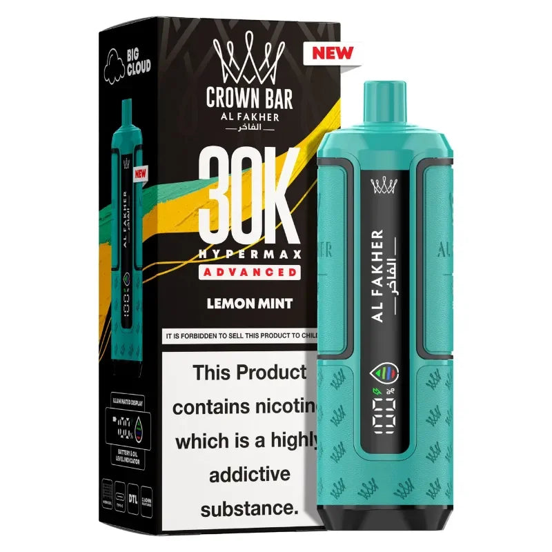 AL Fakher 30k Hypermax Vape Kit Lemon Mint Flavour