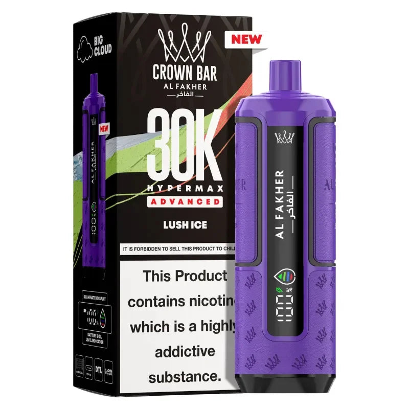 AL Fakher 30k Hypermax Vape Kit Lush Ice Flavour