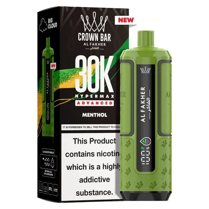 AL Fakher 30k Hypermax Vape Kit Menthol Flavour