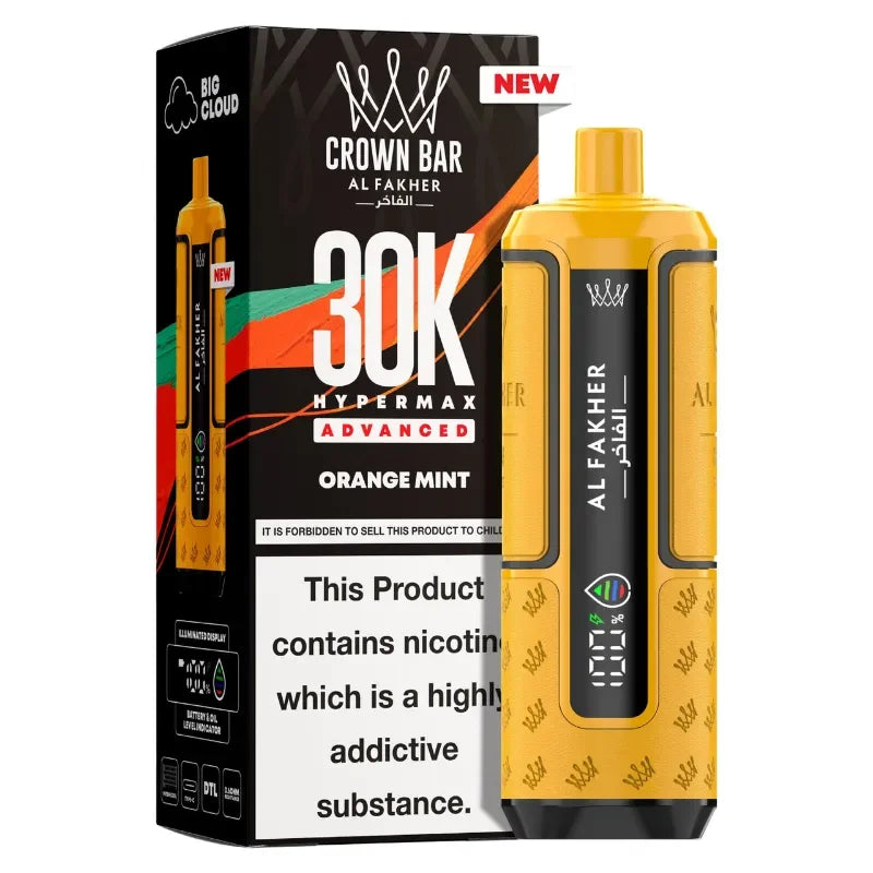 AL Fakher 30k Hypermax Vape Kit Orange Mint Flavour
