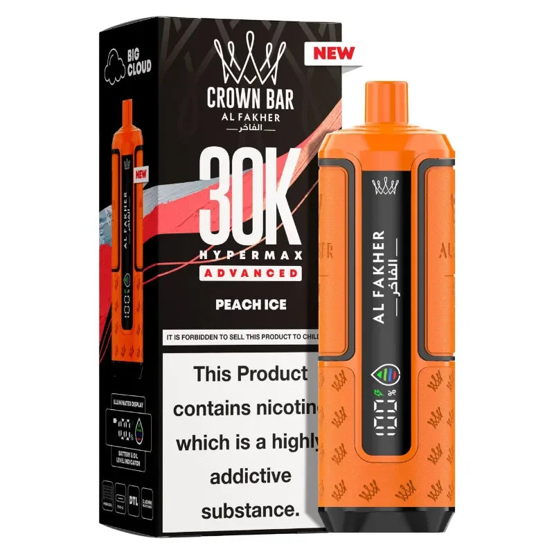 AL Fakher 30k Hypermax Vape Kit Peach Ice Flavour