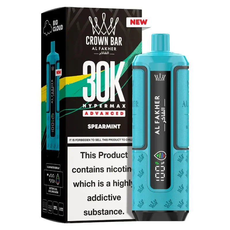 AL Fakher 30k Hypermax Vape Kit Spearmint Flavour