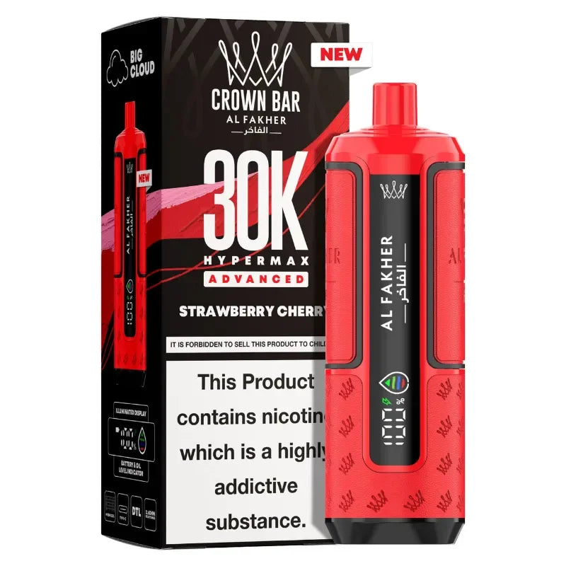 AL Fakher 30k Hypermax Vape Kit Strawberry Cherry Flavour