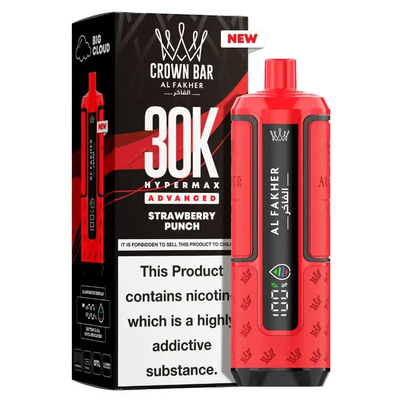 AL Fakher 30k Hypermax Vape Kit Strawberry Punch Flavour