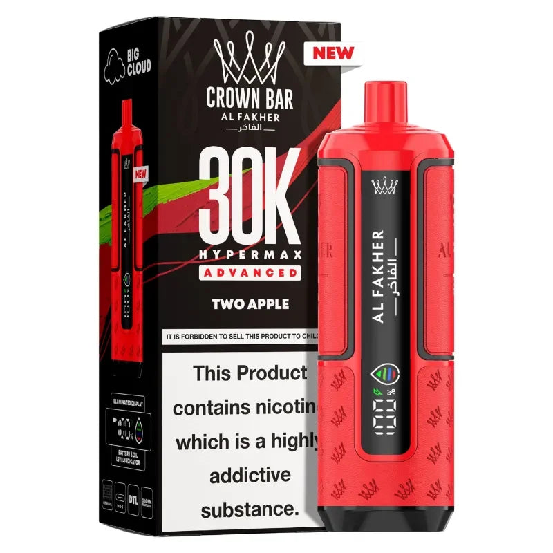 AL Fakher 30k Hypermax Vape Kit Two Apple Flavour