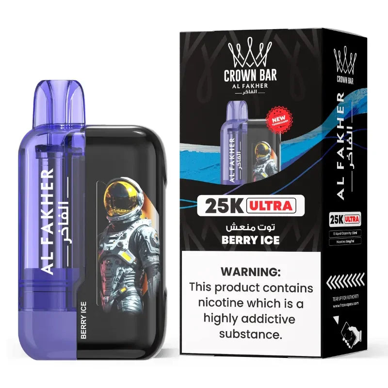 Al Fakher Crown Bar 25K Ultra - 9.99 Any 3 For 28 Al Fakher Crown Bar 25K Ultra - 9.99 Any 3 For 28