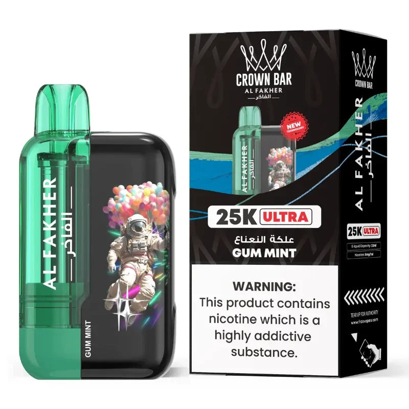 Al Fakher Crown Bar 25K Ultra - 9.99 Any 3 For 28 Al Fakher Crown Bar 25K Ultra - 9.99 Any 3 For 28