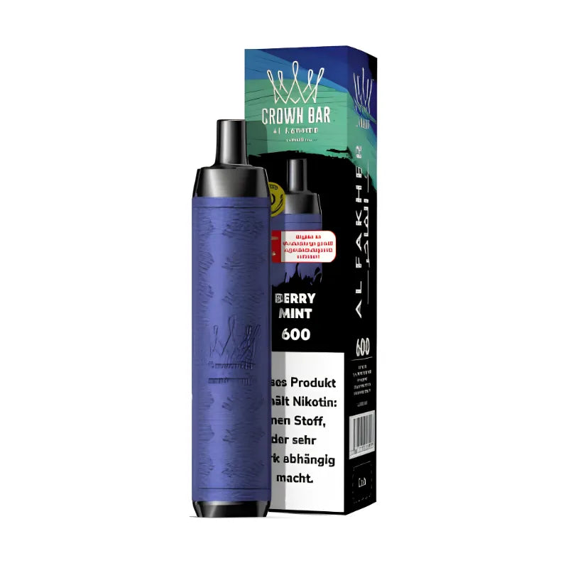 Al Fakher Crown Bar 600 Kit Berry Mint Flavour