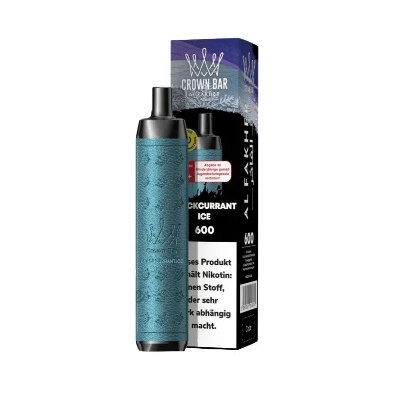 Al Fakher Crown Bar 600 Kit Currant Ice Flavour