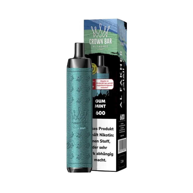 Al Fakher Crown Bar 600 Kit Gum Mint Flavour