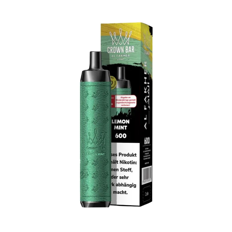 Al Fakher Crown Bar 600 Kit Lemon Mint Flavour