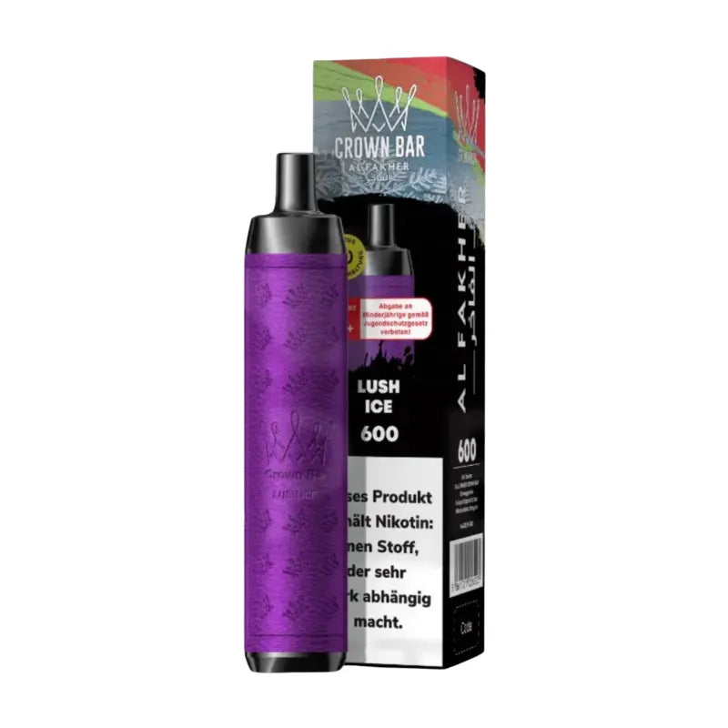 Al Fakher Crown Bar 600 Kit Lush Ice Flavour