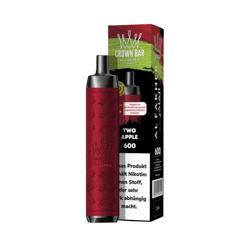 Al Fakher Crown Bar 600 Kit Two Apple Flavour