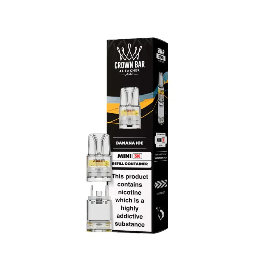 Al Fakher Mini 3000 Pods Banana Ice Flavour
