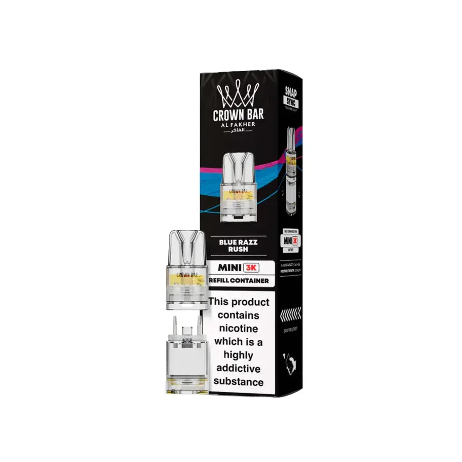 Al Fakher Mini 3000 Pods Blue Razz Rush Flavour