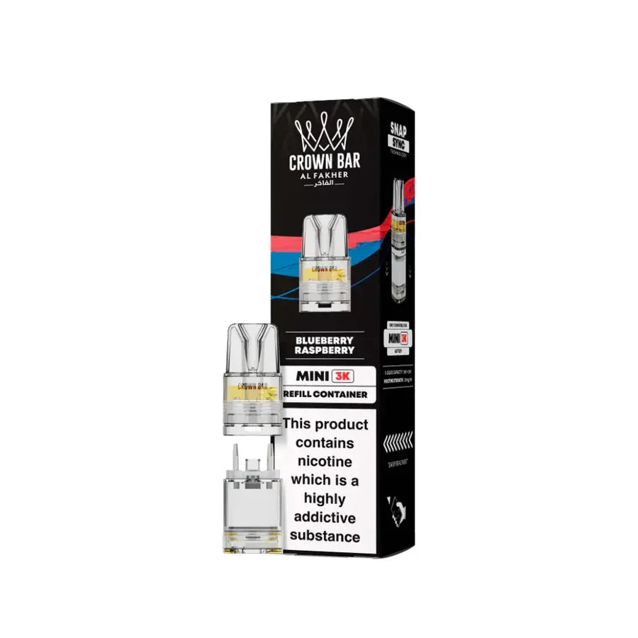 Al Fakher Mini 3000 Pods Blueberry Raspberry Flavour