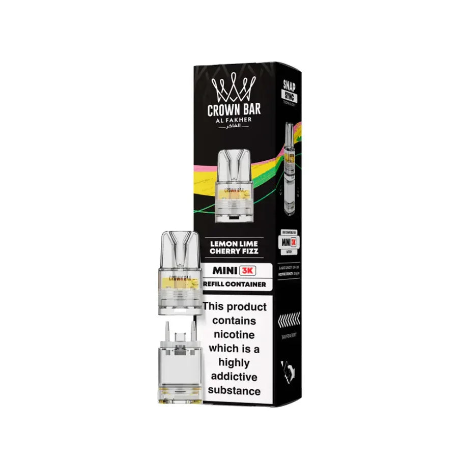 Al Fakher Mini 3000 Pods Lemon Lime Cherry Fizz Flavour
