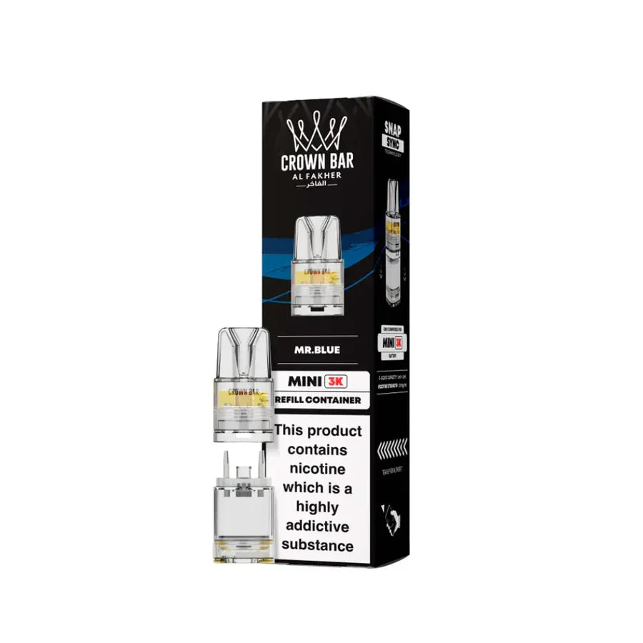 Al Fakher Mini 3000 Pods Mr Blue Flavour