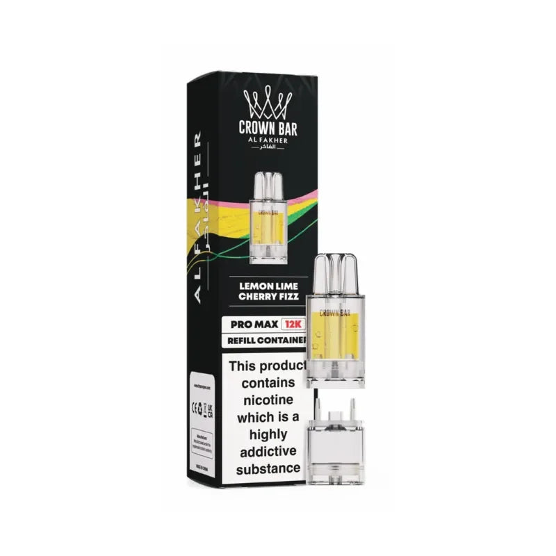 Al Fakher Pro Max 12K Pods Lemon Lime Cherry Fizz Flavour