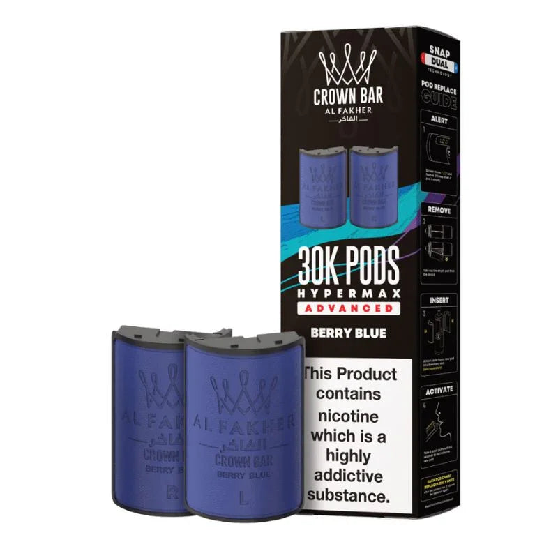 Al Fakher Hypermax 30k Refill Pods Berry Blue Flavour