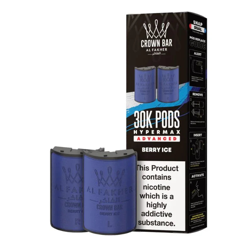 Al Fakher Hypermax 30k Refill Pods Berry Ice Flavour