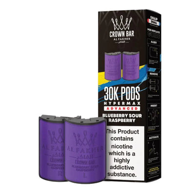 Al Fakher Hypermax 30K Blueberry Sour Raspberry refill pod pack