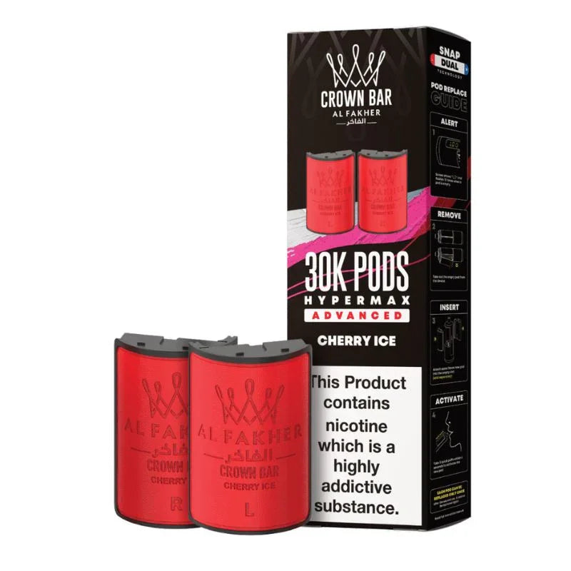 Al Fakher Hypermax 30k Refill Pods Cherry Ice Flavour