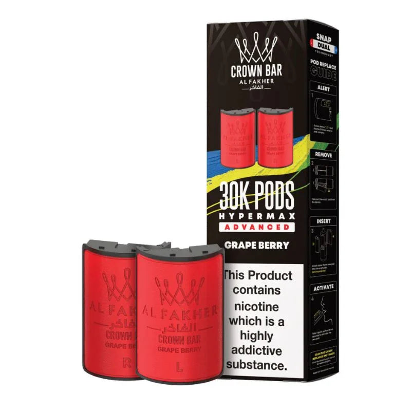 Al Fakher Hypermax 30k Refill Pods Grape Berry Flavour