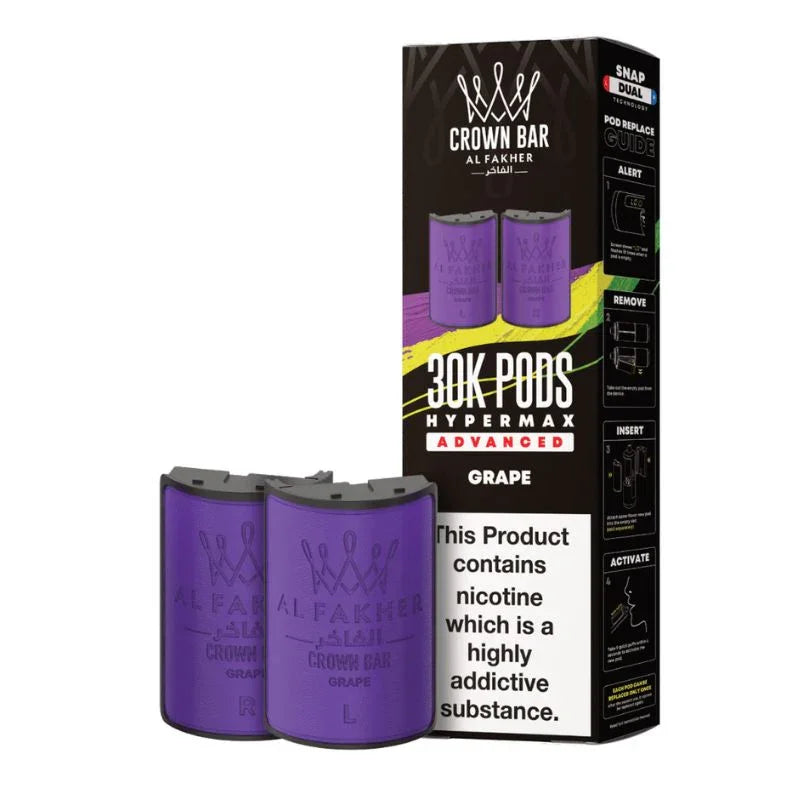Al Fakher Hypermax 30k Refill Pods Grape Flavour