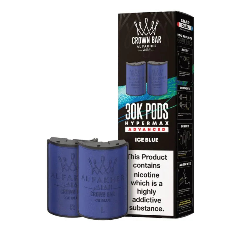 Al Fakher Hypermax 30k Refill Pods Ice Blue Flavour