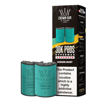 Al Fakher Hypermax 30K Lemon Mint refill pod pack