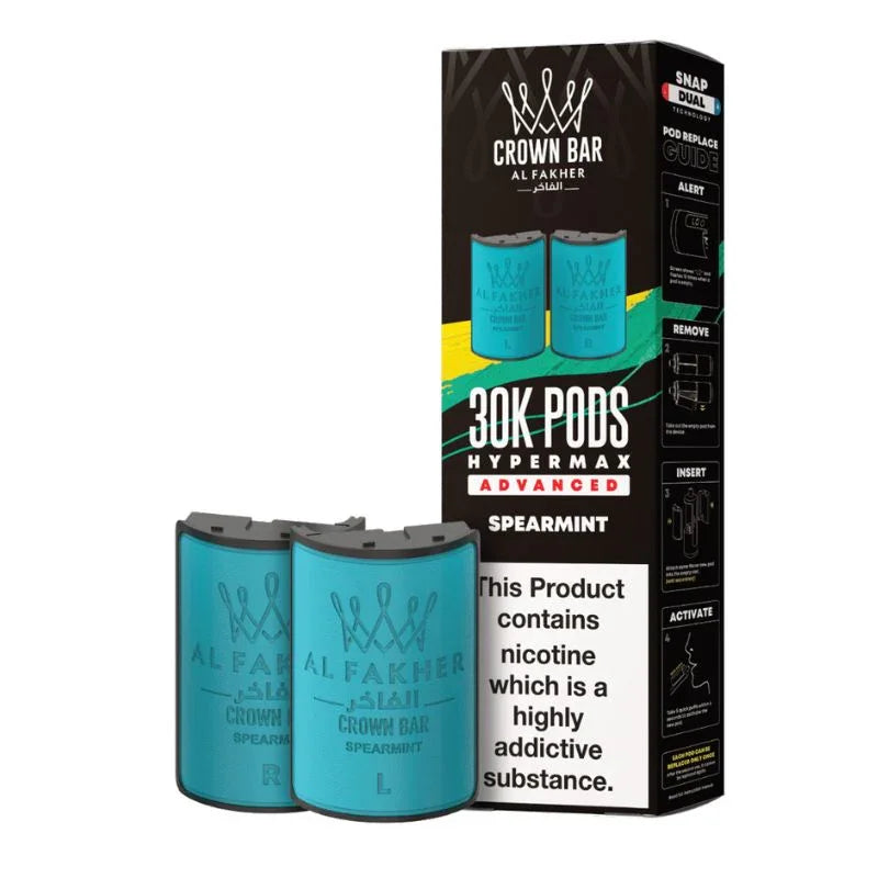 Al Fakher Hypermax 30k Refill Pods Spearmint Flavour