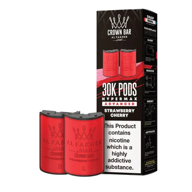 Al Fakher Hypermax 30k Refill Pods Strawberry Cherry Flavour