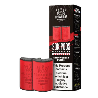 Al Fakher Hypermax 30K Strawberry Punch refill pod pack
