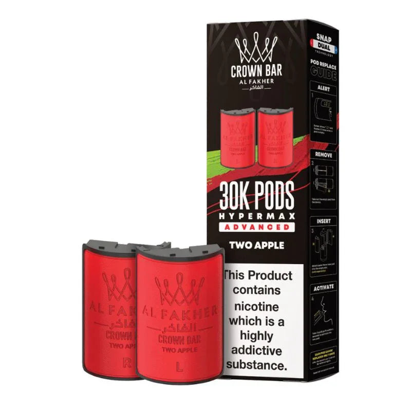 Al Fakher Hypermax 30k Refill Pods Two Apple Flavour