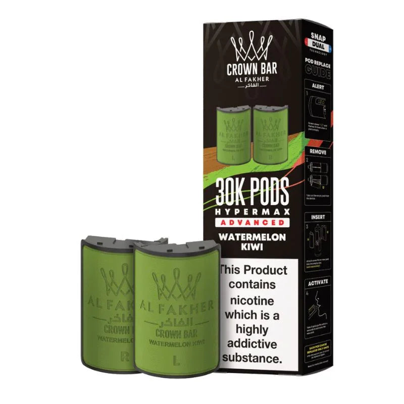 Al Fakher Hypermax 30k Refill Pods Watermelon Kiwi Flavour