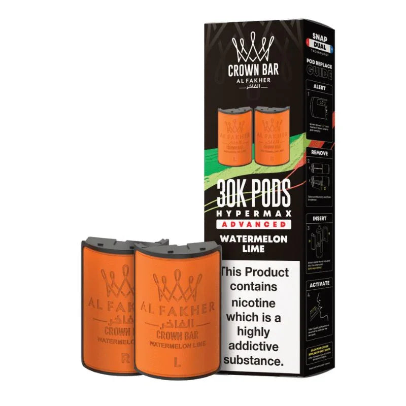 Al Fakher Hypermax 30k Refill Pods Watermelon Lime Flavour