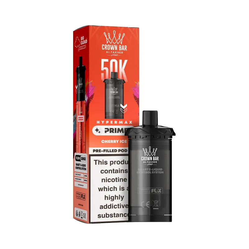 Al Fakher Hypermax Prime 50K Prefilled Pods Cherry Ice Flavour