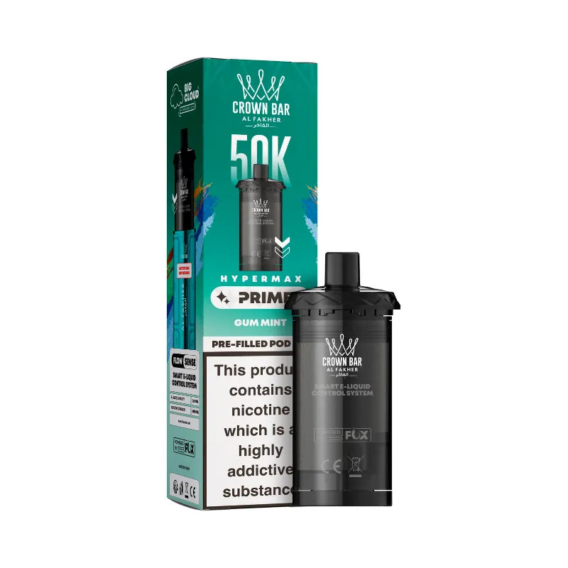 Al Fakher Hypermax Prime 50K Prefilled Pods Gum Mint Flavour
